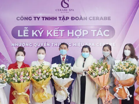 Lễ ký kết hợp tác Chuỗi nhượng quyền Spa Cerabe với 7 chủ Spa