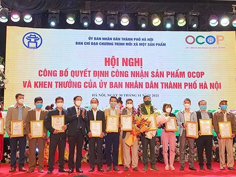 Thành phố Hà Nội công bố 424 sản phẩm OCOP năm 2021