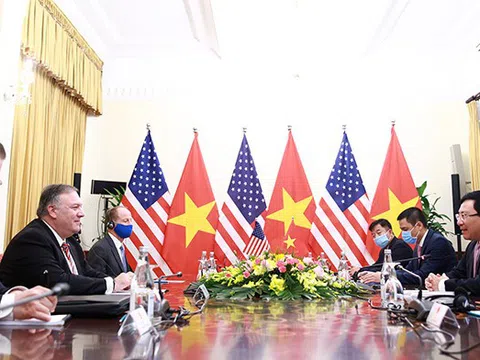 Phó Thủ tướng, Bộ trưởng Ngoại giao Phạm Bình Minh hội đàm với Ngoại trưởng Hoa Kỳ Michael Pompeo