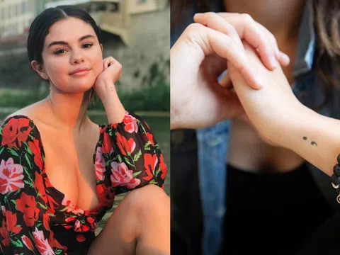 Vì sao Selena Gomez xăm hình dấu chấm phẩy?