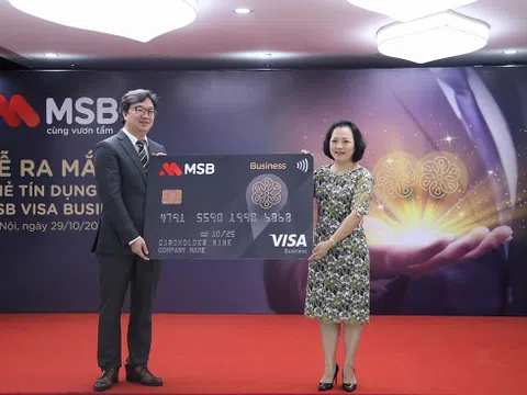 MSB ra mắt Thẻ tín dụng doanh nghiệp với hạn mức đến 4 tỷ