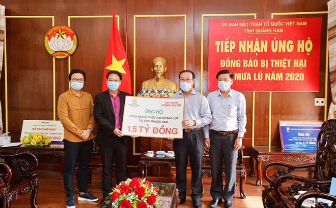 Tập đoàn Hưng Thịnh ủng hộ 3 tỷ đồng cho 2 tỉnh Quảng Nam và Quảng Ngãi